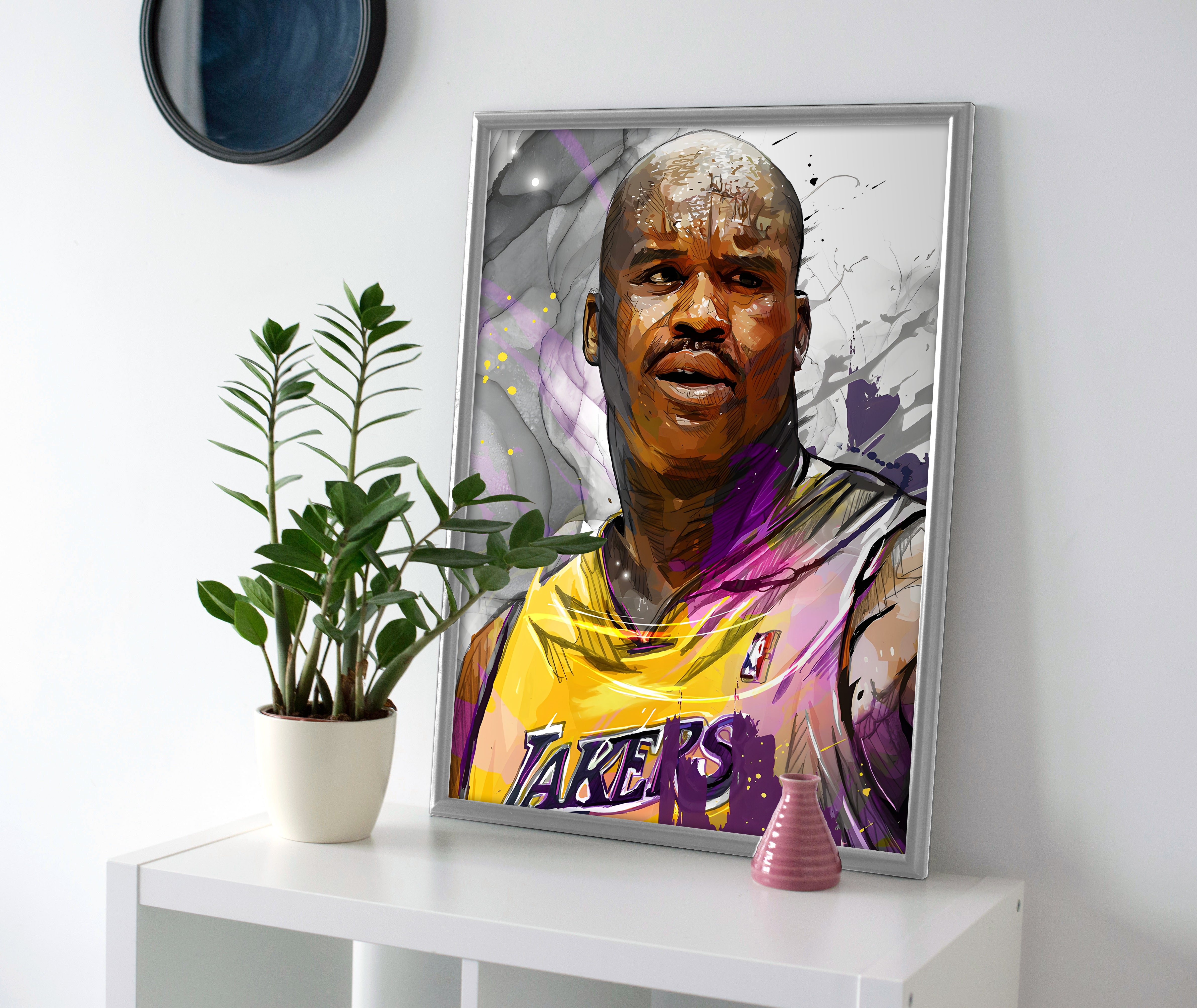 SHAQ Oneal Poster or Canvas Wall Art - Walmart.com
