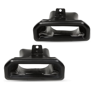 Gloss Black Exhaust Tips Bezels For Chevy Silverado & GMC Sierra 1500 2019-2024