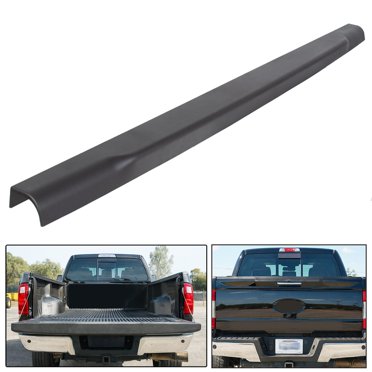 Flexible Step Tailgate Trim Cap Molding Set For 2008-2016 Ford F250 F350 F450 Super Duty - 3 Piece Kit - Black Waterproof Trim
