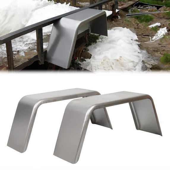 Cold Rolled Steel Utility Trailer Fender Single 10 3/4 in x 32 in x 16 in Cold Rolled Steel Utility Trailer Fender Single 10 3/4 in x 32 in x 16 in