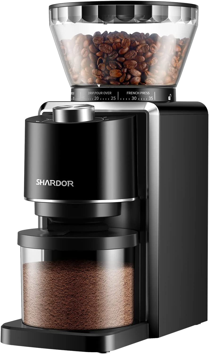 SHARDOR Conical Burr Coffee Grinder, Electric Adjustable Burr Mill with
