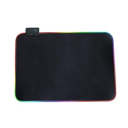 SHARE SUNSHINE Gaming Mouse Pad with LED Light Waterproof Anti-Slip 9 Lighting Modes(Black)