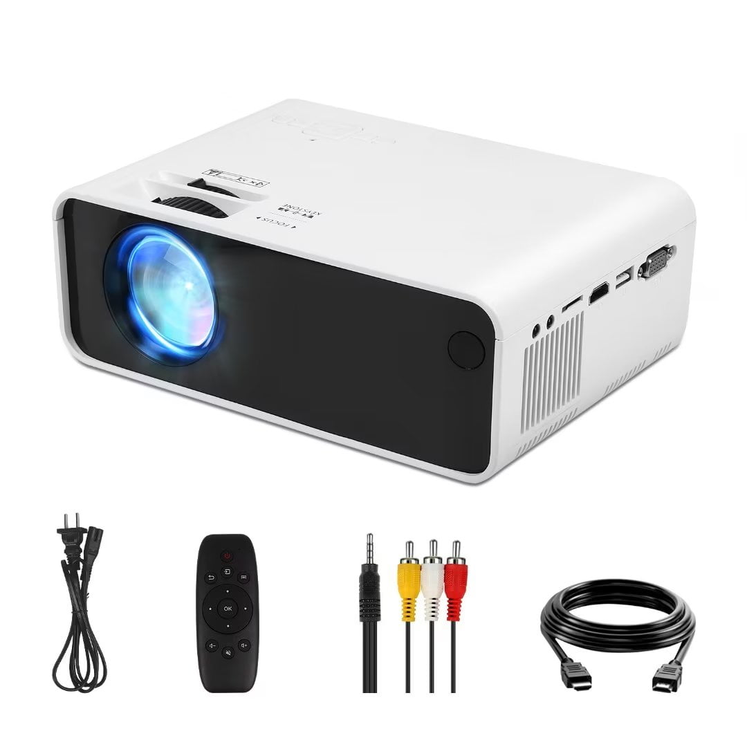 SHARE SUNSHINE Multimedia Mini Projector Compatible with 1080P HDMI/VGA ...