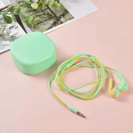 SHARE SUNSHINE Wired Earphones In-Ear Stereo Macaron Color Universal Headphones