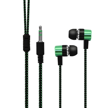 SHARE SUNSHINE Wired Headset In-Ear Stereo Universal Headphones-Green