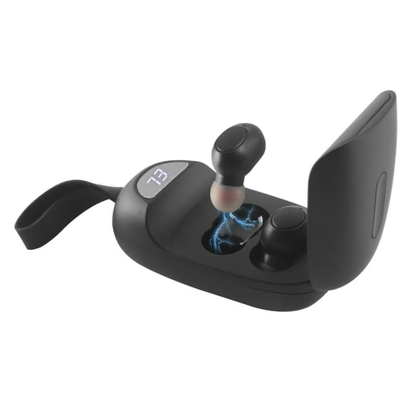 SHARE SUNSHINE Wireless Earbuds In-Ear Bluetooth Headphones with Charging Case-Black