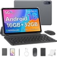 thumbnail image 1 of SHARECLOUD 10 inch Tablet with Keyboard, 16GB + 32GB/1TB Expand, Octa-Core, 6000mAh, WiFi 6, Android 16 Tablet, Gray, 1 of 8