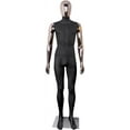 thumbnail image 1 of SHAREWIN Male Mannequin Dress Form Black Full Body Maniquine Model Stand Adjustable 73 inch Faceless Plastic Detachable Manequins Stand Metal Base Metal Connector, Rose Gold Head and Hands, 1 of 5