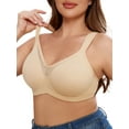 thumbnail image 1 of SHARICCA Minimizer Bra for Womens Plus Size Full Coverage Underwire Bralette 42D, 1 of 7