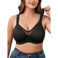 thumbnail image 1 of SHARICCA Minimizer Bra for Womens Plus Size Full Coverage Underwire Bralette 42D, 1 of 7