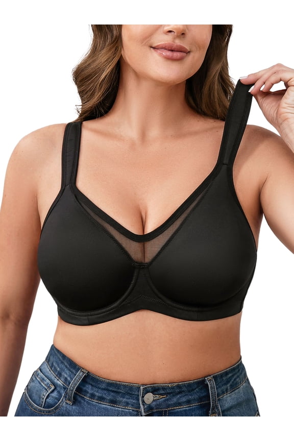 Minimizer Bra for Womens Plus Size Full Coverage Underwire Bralette 44DD