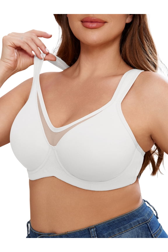 Minimizer Bra for Womens Plus Size Full Coverage Underwire Bralette 46DD