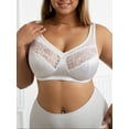 thumbnail image 1 of Women's Plus Size Minimizer Bras for Women Full Coverage - Wireless Bra Unlined with Adjustable T-Shirt Bra & Wide Straps (White)​, 1 of 7