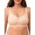 thumbnail image 1 of SHARICCA Plus Size Womens Wireless T-shirt Bra Comfort Full Coverage Seamless Jelly Bra, 1 of 6