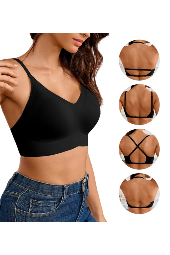 Seamless Wireless Bra for Women Multiway Beauty Back Convertible Bras