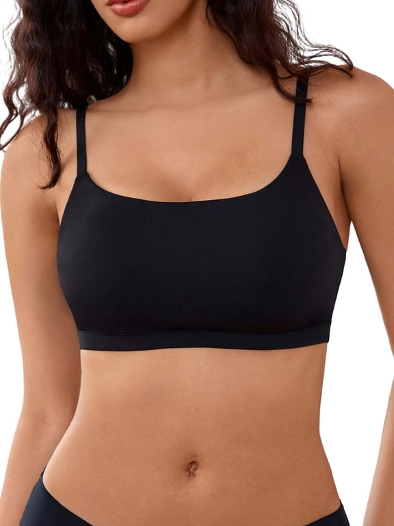 Womens Seamless Bralettes Cami Bras Unlined Wireless Sleeping Bra for Girls