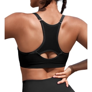 SHARICCA Womens Sport Bra High Impact Cross Back Workout Yoga Wireless Bra