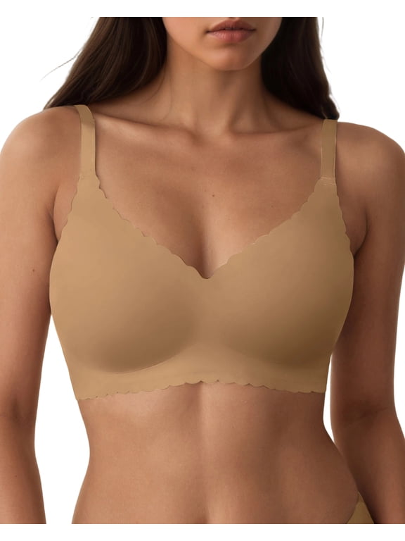 Womens Wireless Bra Comfort Smoothing Seamless Wirefree Bra