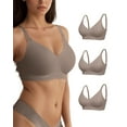 thumbnail image 1 of SHARICCA Womens Wireless Bra Comfort Smoothing Seamless Multipack T-shirt Bra, 1 of 7