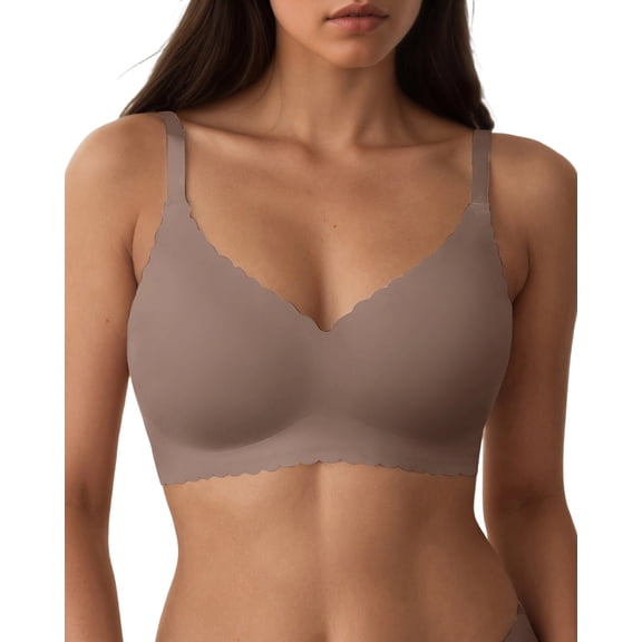 SHARICCA Womens Wireless Bra Comfort Smoothing Seamless Wirefree Bra