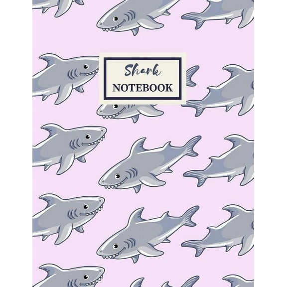SHARK Notebook: Composition Book: Wide Ruled (Paperback)