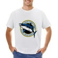 thumbnail image 1 of SHARK OCEAN COMPANY Vintage T-shirt Mens Cotton Classic Crewneck Short Sleeve Tees Unisex White XS, 1 of 2