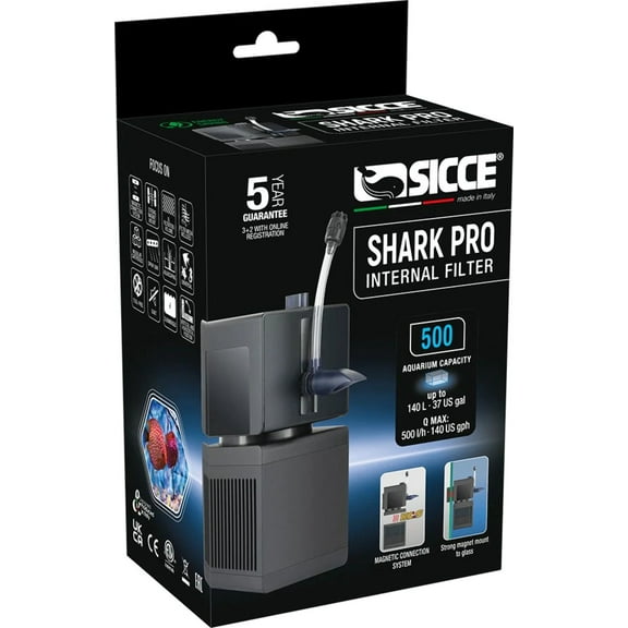 SHARK PRO 500 Internal Filter – 132 gph Sicce