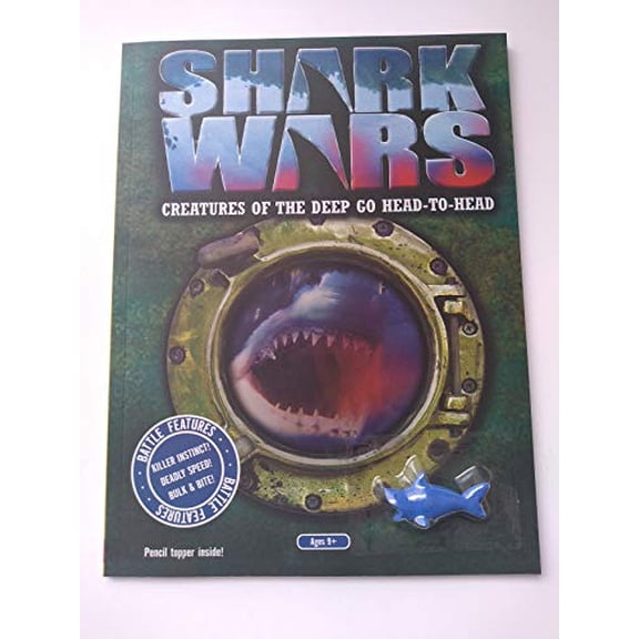 Pre-Owned SHARK WARS - Creatures of the Deep Go Head-to-Head - PENCIL TOPPER MINI FIGURE INSIDE (Paperback) 1338289810 9781338289817