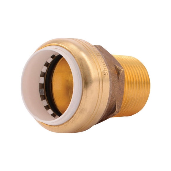 SharkBite Push to Connect 1 in. IPS x 1 in. Dia. IPS Brass Connector