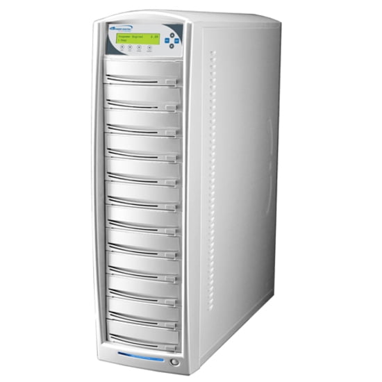 SHARKCOPIER DVD CD TOWER STAND- ALONE 1:11 DISC DUPL COPIER HDD