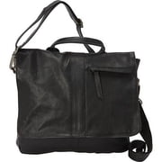 SHARO Womens Adjustable Length Leather Shoulder Bag, Black