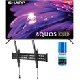 thumbnail image 1 of SHARP 4T-C55FS1UR 55 Inch AQUOS OLED 4K Ultra HD with Dolby Audio Roku TV with a Walts TV Large/Extra Large Tilt Mount for 43"-90" Compatible TV's and Walts HDTV Screen Cleaner Kit (2024), 1 of 9