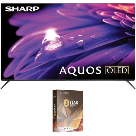 SHARP 4T-C55FS1UR 55 Inch AQUOS OLED 4K Ultra HD Roku TV with 5 Year Extended Amber Protection (2024)