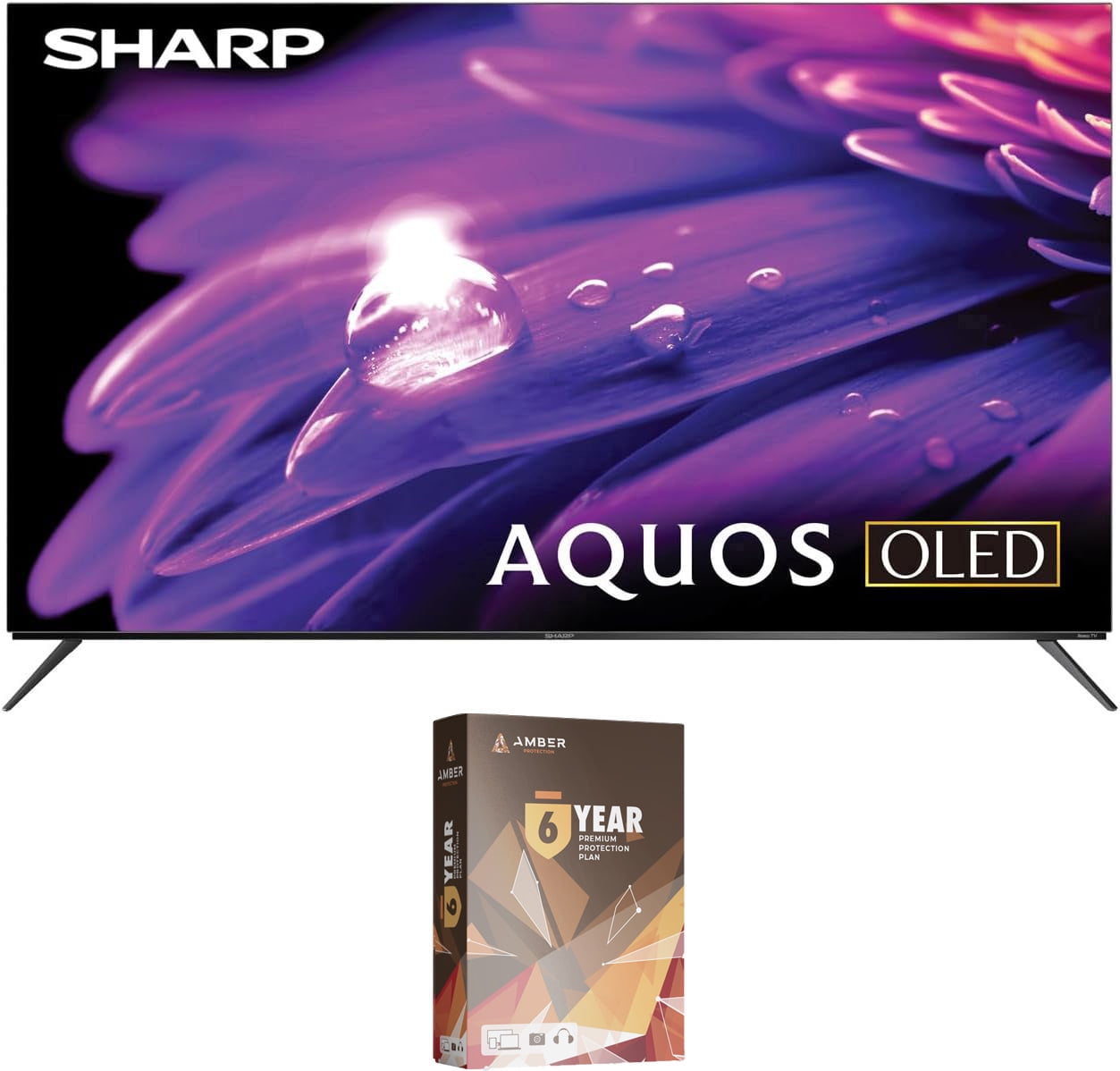 SHARP 4TC55FS1UR 55 Inch AQUOS OLED 4K Ultra HD Roku TV and 6 Year