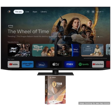 SHARP 4T-C65FV1U 65 Inch AQUOS XLED 4K Ultra HD Mini LED Google TV with 3 Year Amber Protection Plan (2024)