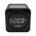 SHARP FM Clock Radio with Bluetooth Speaker, FastCharge 2 amp USB