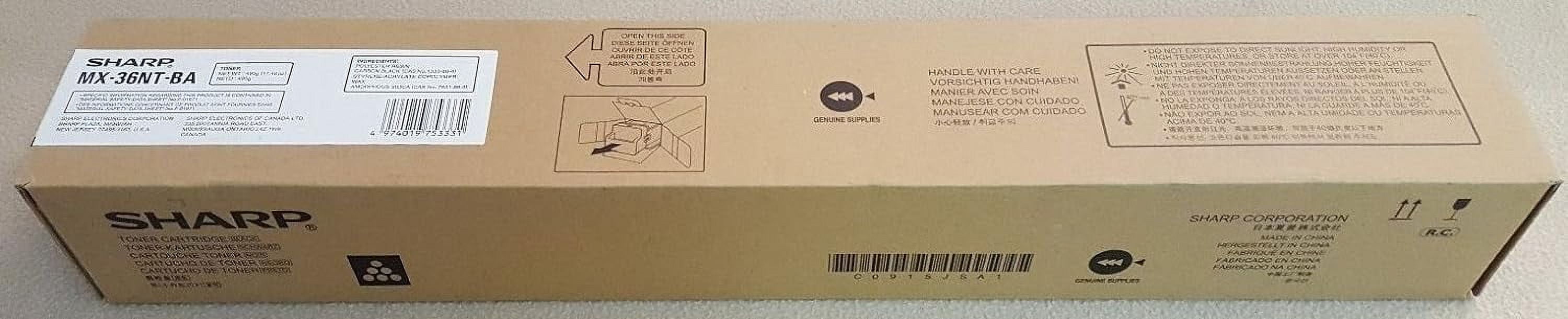SHARP MX-36NT-BA MX-2610 2615 2640 3110 3115 3140 3610 3640 Toner ...
