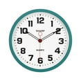 thumbnail image 1 of SHARP Matte Teal Wall Clock 12" Inch Silent Non-Ticking Modern Stylish Quartz Clocks Battery Operated, Easy to Read, 1 of 7