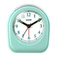 thumbnail interactive-video image 1 of SHARP Quartz Analog Arch Alarm Clock, Mint, Battery Operated, Small, Travel Clock, 1 of 9