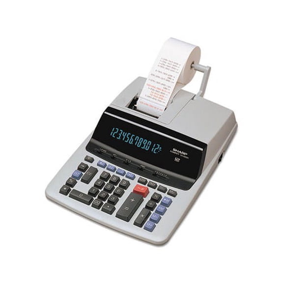 SHARP VX2652H Printing Calculator, 12-Digit Black/Red with Ribbon