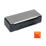 SHARPAL 163N Diamond Sharpening Stone, Dual Grit 220/600   Extra Coarse & Fine for Dull and Damaged Blades, 8" x 3" with Storage Case NonSlip Base & Angle Guide