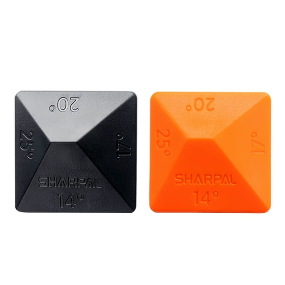 Sharpal 196N Angle Pyramid Sharpening Stone Guide 2-Pack, 4 Universal Angles