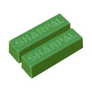 Sharpal 208H Knife Polishing Compound Fine Green Buffing Leather Strop Sharpening 2-Pack, 4 oz