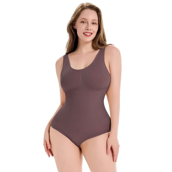 SHARPDEZI Bodysuits For Women Tummy Control Shapewear Slimming Sculpting Tank Tops Body Shaper Butt Lifter