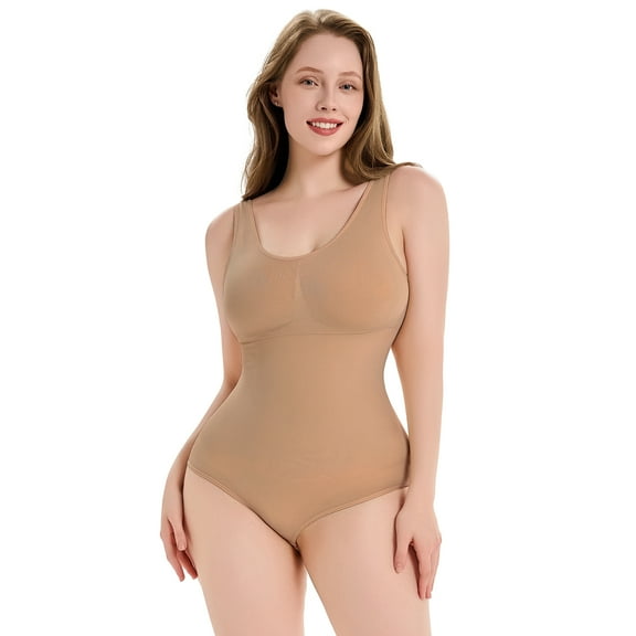 SHARPDEZI Bodysuits For Women Tummy Control Shapewear Slimming Sculpting Tank Tops Body Shaper Butt Lifter