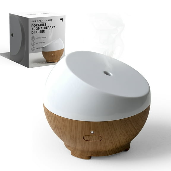 SHARPER IMAGE Essential Oil Portable Aromatherapy Diffuser, 1.7 Ounce Capacity