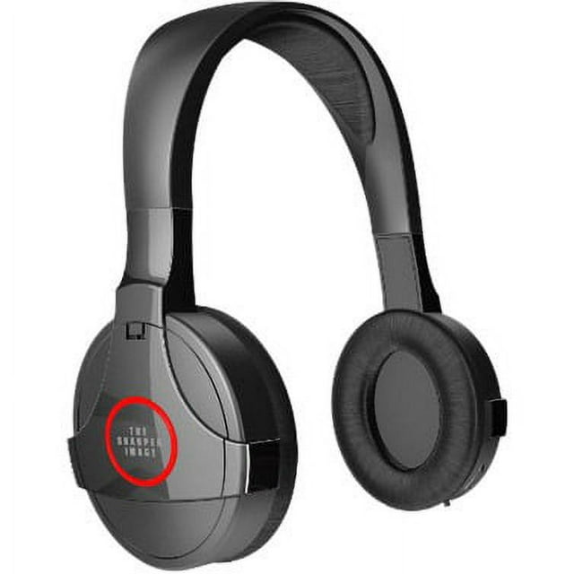 SHARPER IMAGE SHP921 Universal Wireless Headphones For TV, Black