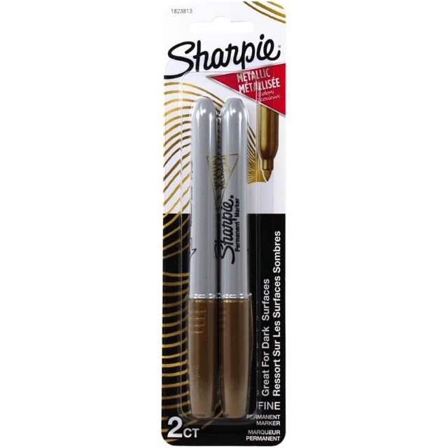 SHARPIE MARKER GOLD 2PK2