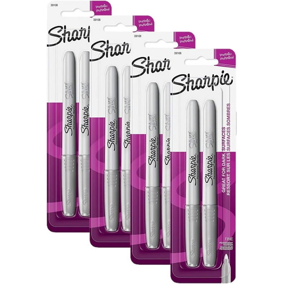 Sharpie Metallic Permanent Marker - Silver Ink - 2 Count