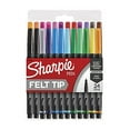 thumbnail image 1 of SHARPIE Pens Felt Tip Pens bright colors Plastic, Fine, 0.4&nbsp;mm, Assorted Inks, 24 Count, 1 of 5